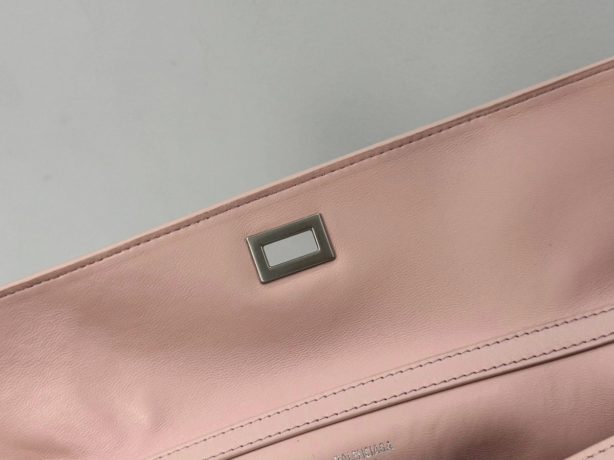 Balenciaga Medium Bag 35 Light Pink Calfskin Sliver Hardware