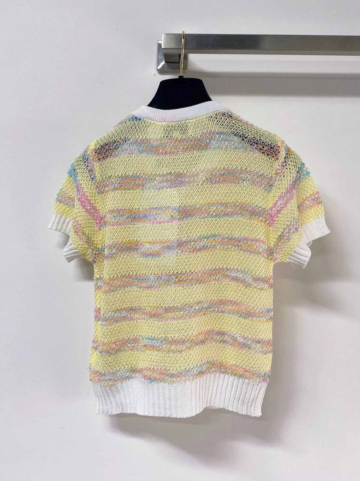 Chanel 2026 Short-Sleeve Knit Cardigan Wool Laine 463563