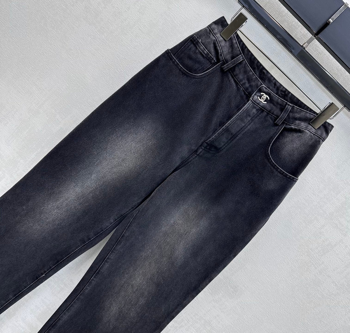 Chanel 2026 Jeans With Silver Buckle 359365