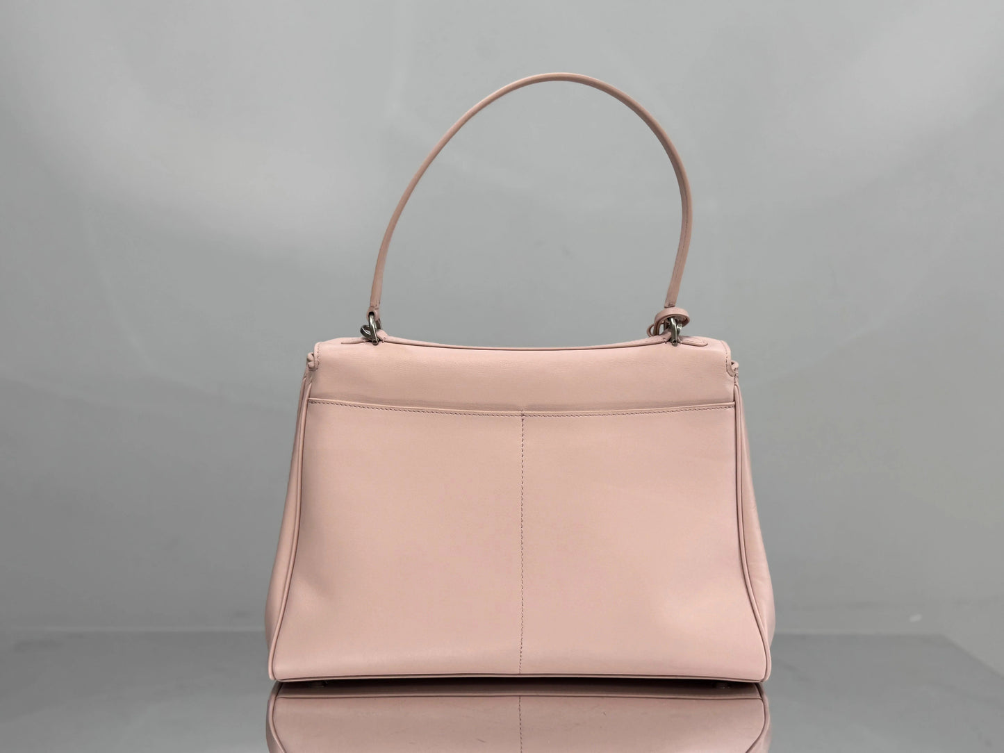 Balenciaga Medium Bag 35 Light Pink Calfskin Sliver Hardware