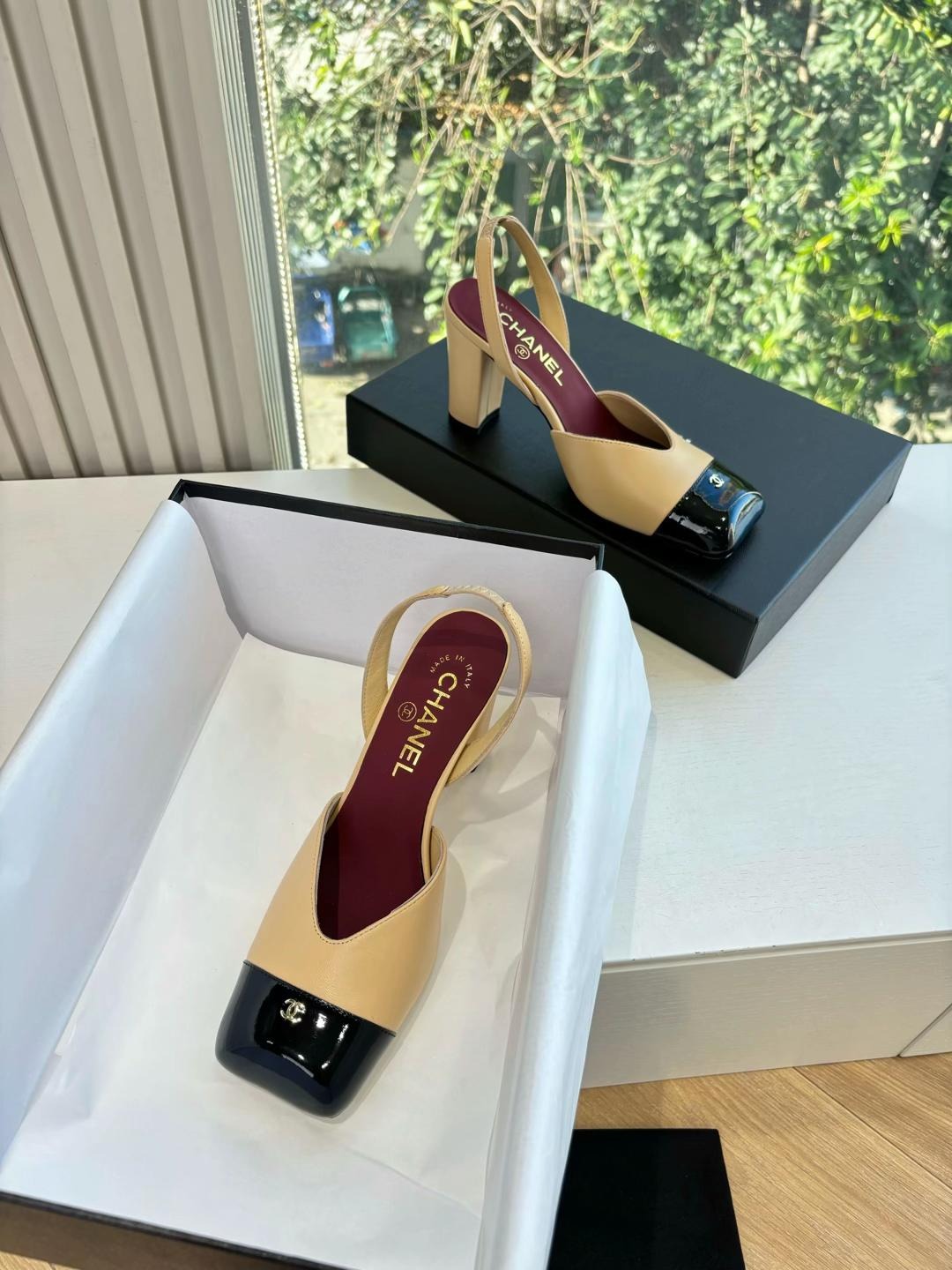 CC SS26 Slingback  9cm Patent Leather
