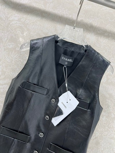 Chanel 2026 Vest Black Leather