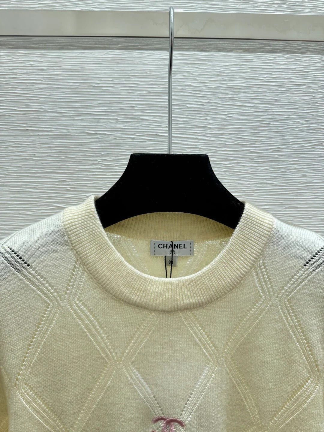 Chanel 2026 Round Neck Knitted Short Sleeve Wool 132741