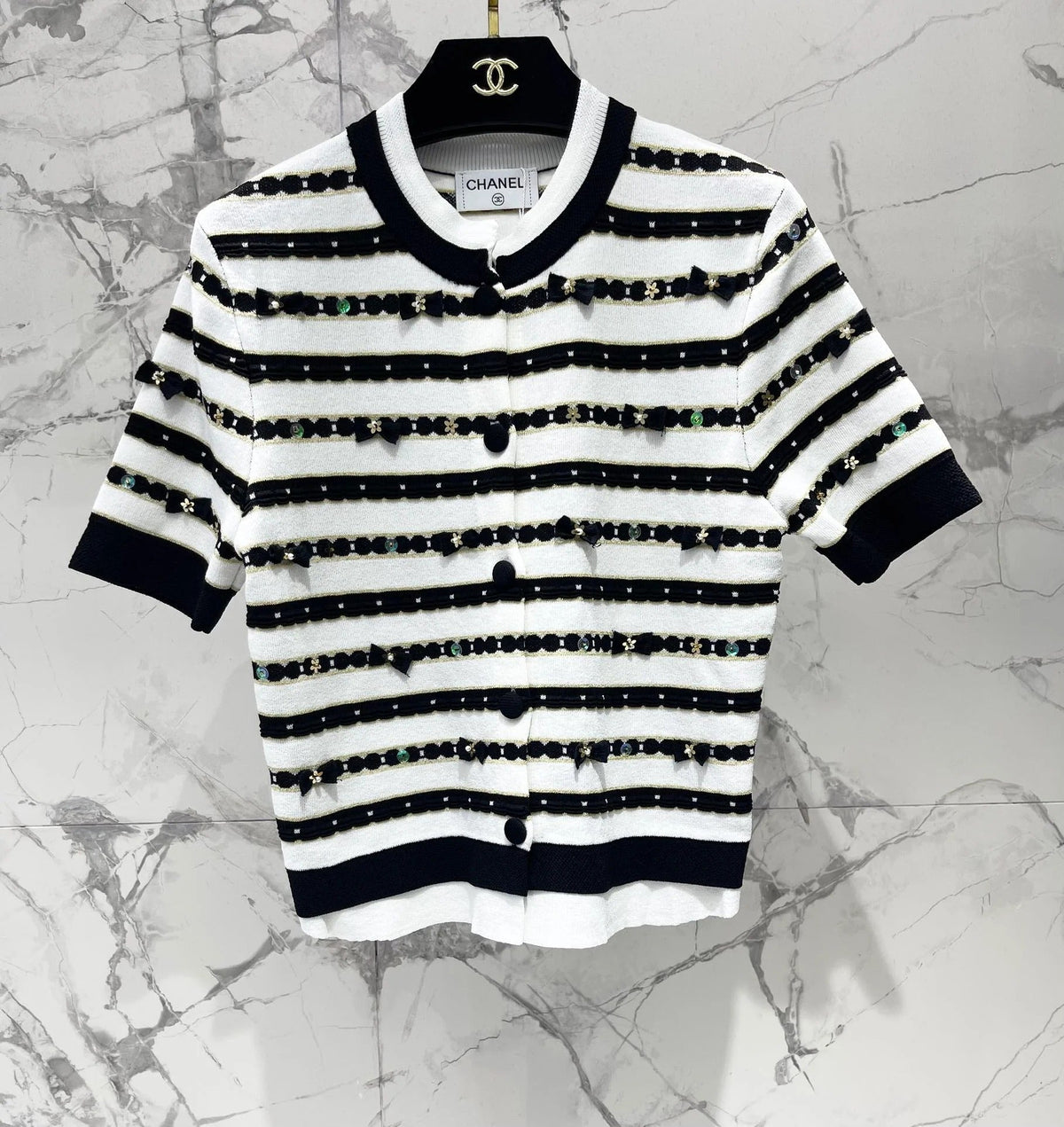 CHANEL 25S SHORT-SLEEVE CARDIGAN STYLE 106