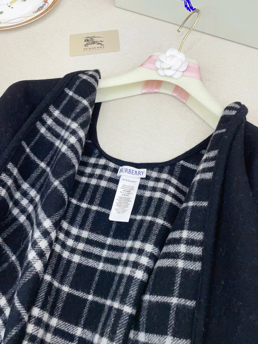 BURBERRY 25S DOUBLE-FACED CASHMERE COAT 207
