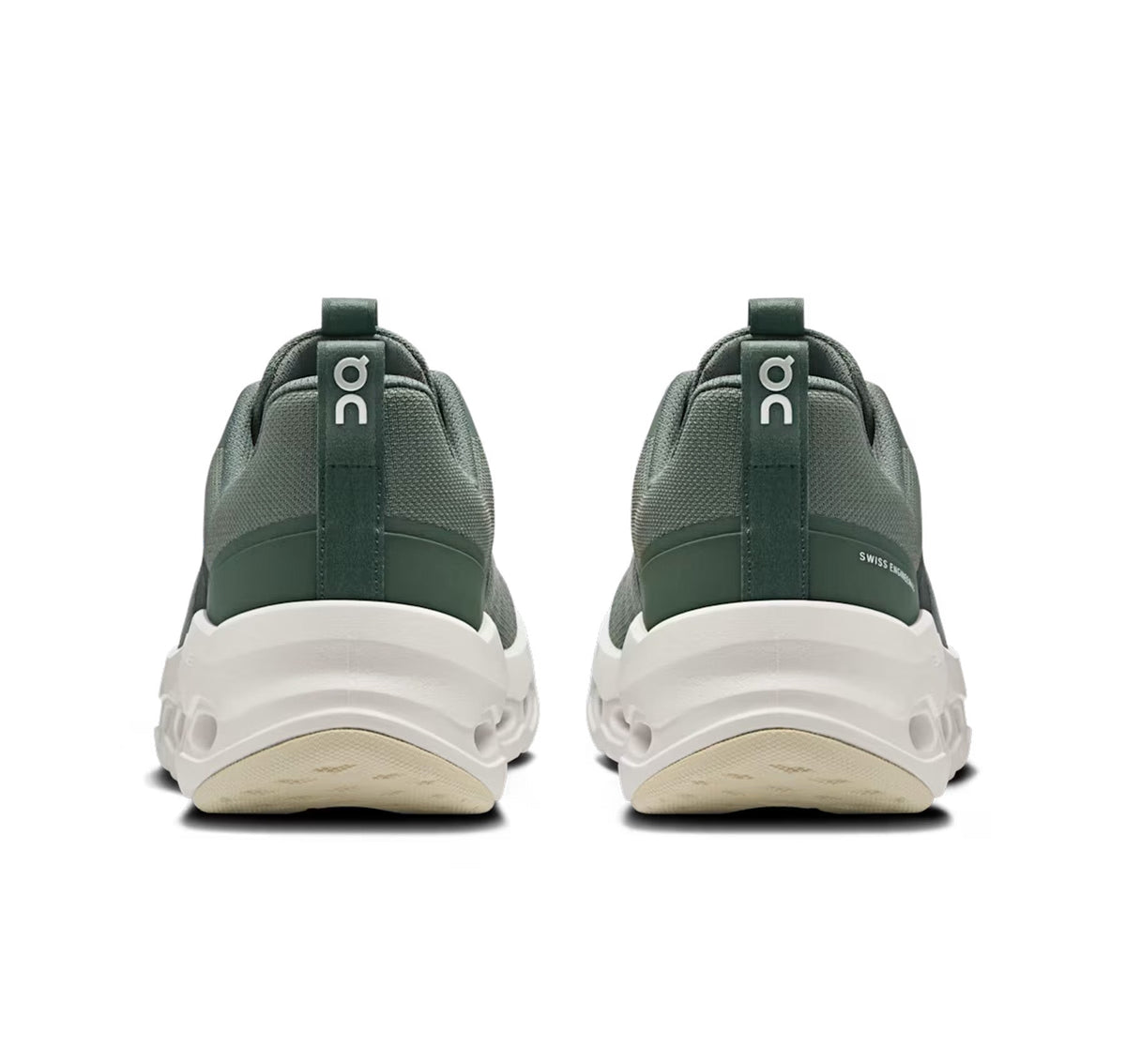 ON Big Kid's Cloudleap Olive/Ghost