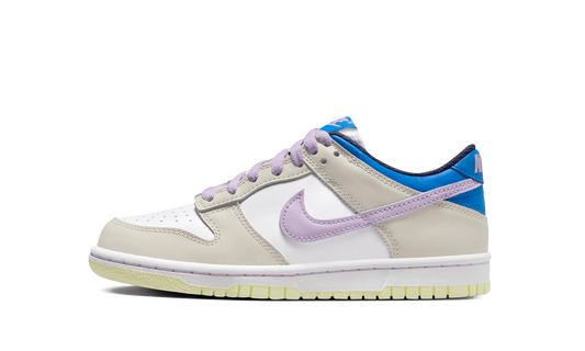 Nike Dunk Low Grade School "Khaki Blue Pink" FB9109-103