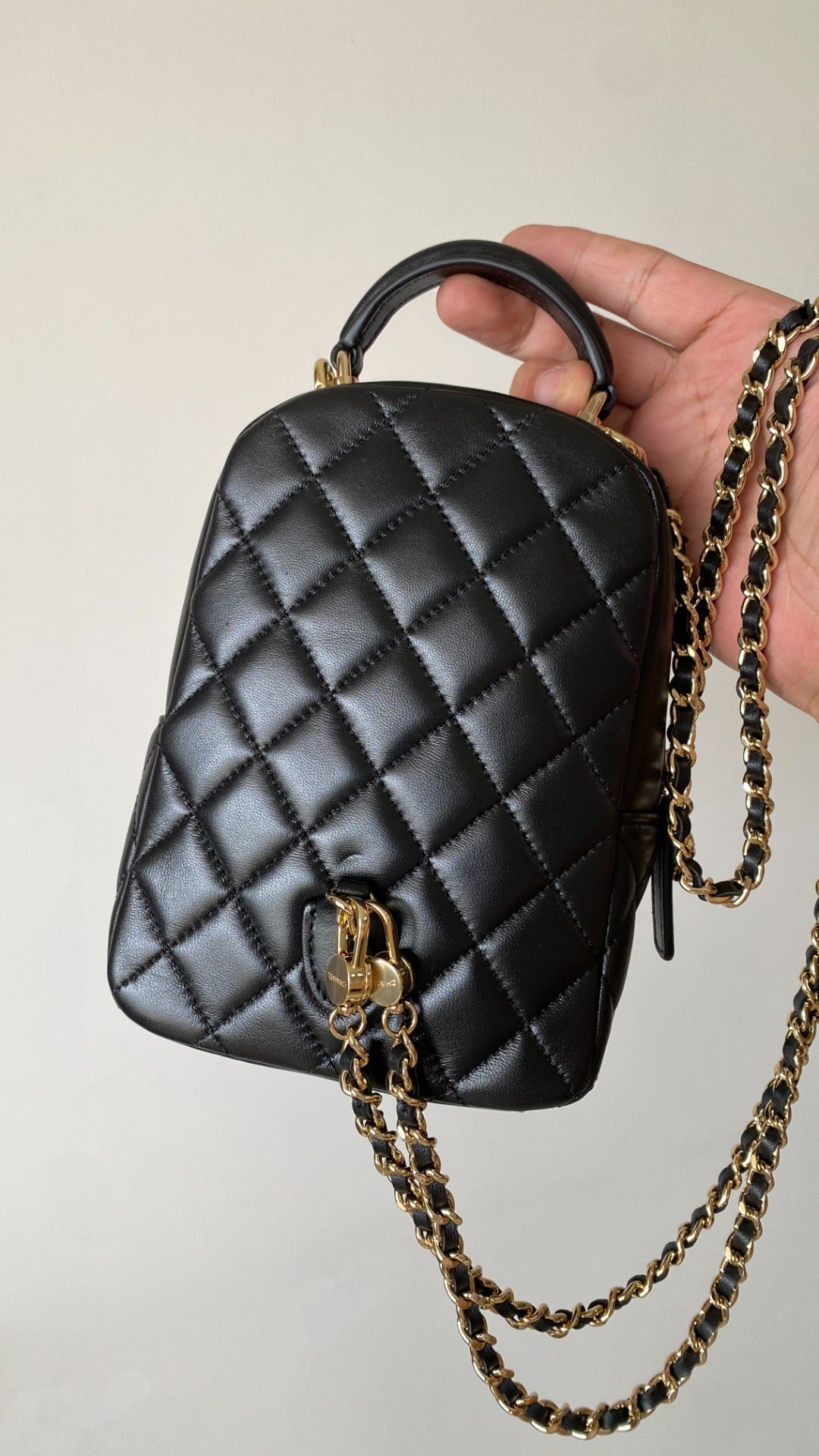 CC 26s Backpack Mini Black Lambskin